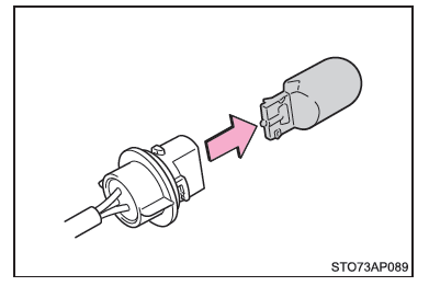 Toyota Yaris. Glühlampen auswechseln