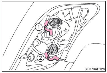 Toyota Yaris. Glühlampen auswechseln