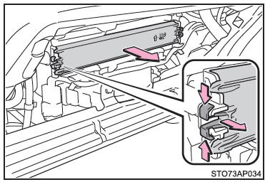 Toyota Yaris. Vorgehensweise beim Ausbau