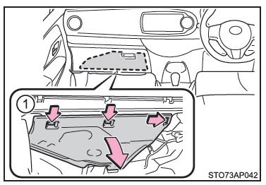 Toyota Yaris. Instrumententafel (Fahrzeuge mit Rechtslenkung)