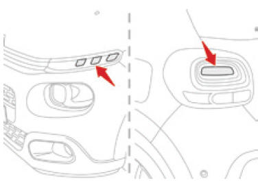 Citoen C3. Tagfahrlicht / Standlicht