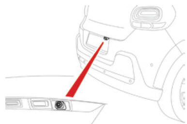 Citoen C3. Rückfahrkamera 