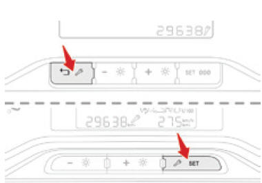 Citroen C3 > Wartungsanzeige - Anzeigen