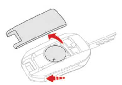 Citoen C3. Wechsel der Batterie