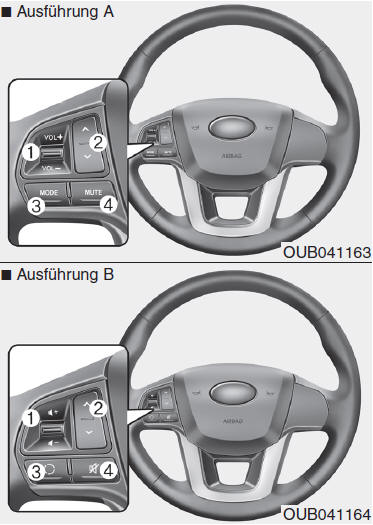 Audio-Lenkradtasten