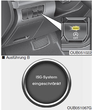 Funktionsvoraussetzungen für die Start-/Stopp-Automatik