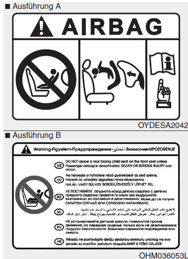 Funktion des Airbagsystems