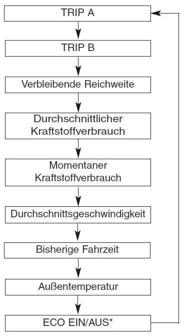 Tageskilometerzähler/Trip-Computer