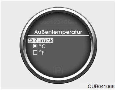 Fahrzeugeinstellung