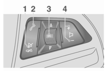 Audio-Bedienungselemente am Lenkrad
