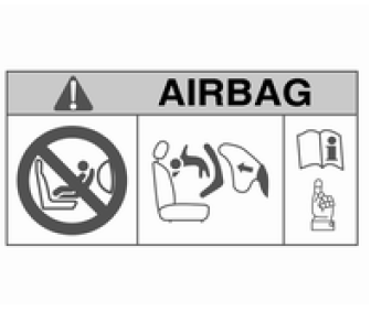 Kindersicherheitssysteme auf Beifahrersitzen mit Airbag-Systeme