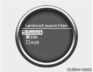 Fahrzeugeinstellung