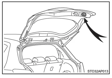 Toyota Yaris. Beim Schließen der Heckklappe